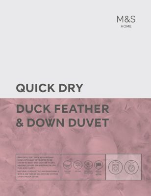 Quick Dry Duck Feather & Down 4.5 Tog Duvet