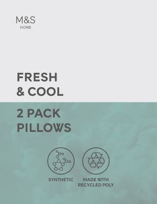 2 Pack Fresh & Cool Medium Pillows