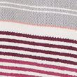 Pure Cotton Striped Spa Towel - darkcrimson