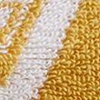 Pure Cotton Geometric Towel - ochre