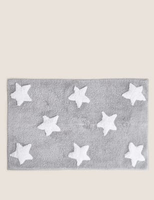 Pure Cotton Stars Bath Mat