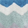 Pure Cotton Zig Zag Bath Mat - tealmix