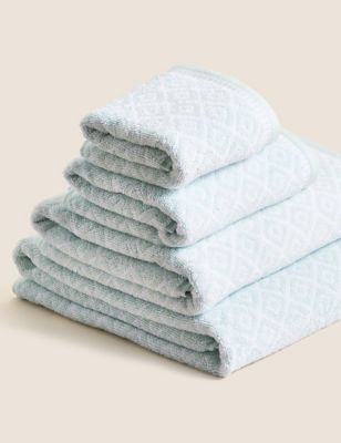 Super Soft Pure Cotton Geometric Towel