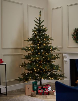 7ft Pre-lit Noble Christmas Tree