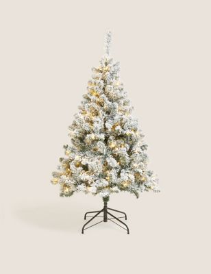 5ft Pre-lit Snowy Christmas Tree