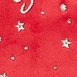 Velvet Embroidered Merry Christmas Sack - red