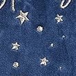 Velvet Embroidered Merry Christmas Sack - navy