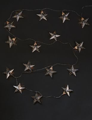 Silver Star String Lights