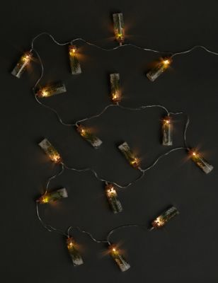 Mistletoe Inclusion Jar String Lights