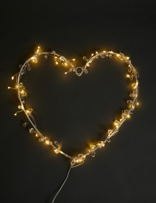 Jewelled Heart Pre-lit Room Decoration