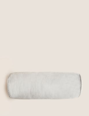Velvet Piped Bolster Cushion