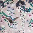 Velvet Hummingbird Embellished Cushion - pinkmix