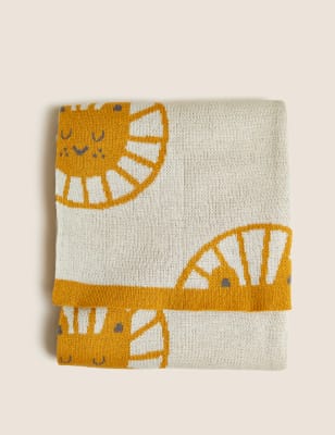 Pure Cotton Lion Throw