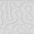 Pure Cotton Embroidered Trapunto Bedspread - grey