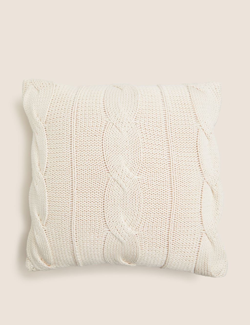 Pure Cotton Cable Knit Cushion