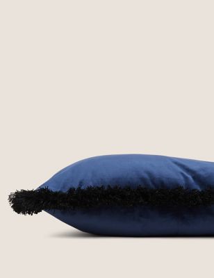 Velvet Fringed Cushion
