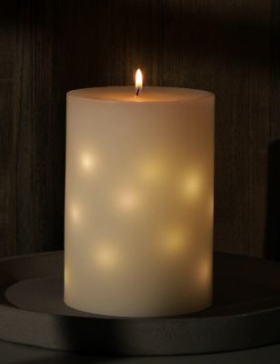 Large Pillar Light Up Candle