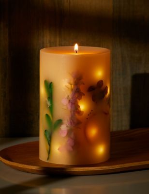 Spring Botanical Light Up Candle