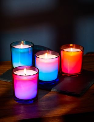 Set of 4 Citronella Colour Change Candles