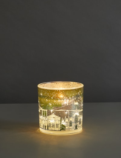 Light up clearance glitter candle