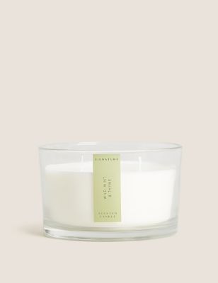 Wild Mint & Thyme 3 Wick Candle