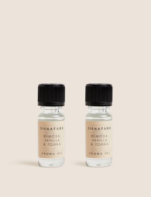 Set of 2 Mimosa, Vanilla & Tonka Fragrance Oils