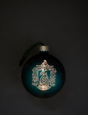 Personalised Light Up Slytherin Bauble
