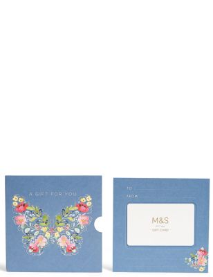 Floral Butterfly Gift Card