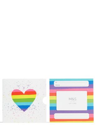 Rainbow Heart Gift Card