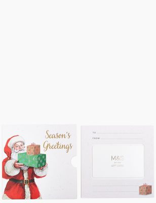 Santa with Presents Gift Card
