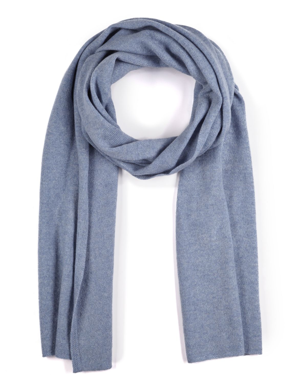 Pure Cashmere Mid-sized Scarf Pale Blue | Voova