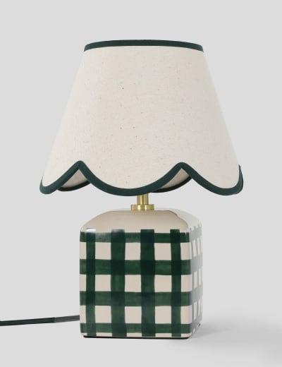Black and white clearance check lamp