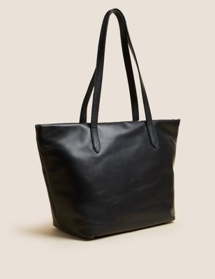 Leather Winged Shoulder Bag