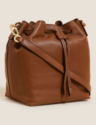 Leather Duffle Cross Body Bag