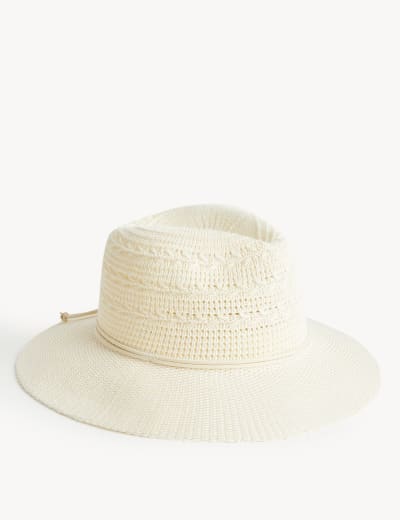 Cotton Rich Packable Fedora Hat M S Collection M S