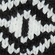 Knitted Fair Isle Hat & Gloves Gift Set - black