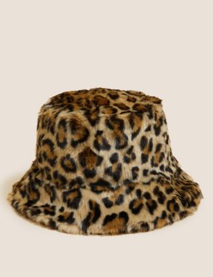 Faux Fur Animal Bucket Hat