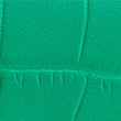 Leather Croc Effect Large Foldover Purse - spearmint