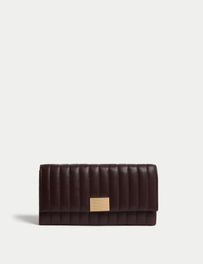 Leather Card Safe Purse M S Collection M S