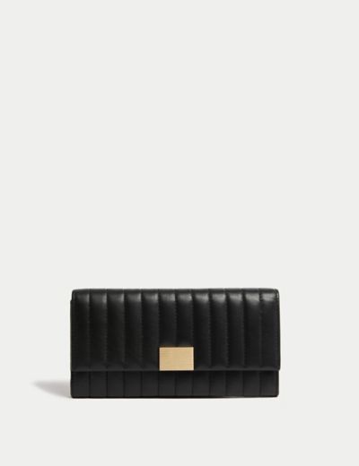 Leather Card Safe™ Purse, M&S Collection