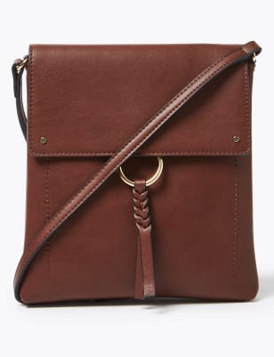 m&s handbags leather