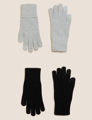 2 Pack Knitted Touchscreen Gloves