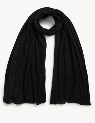 WOMEN FASHION Accessories Scarf Black/Green Single Miss & Trend scarf discount 70% 