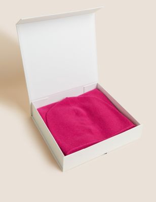 Pure Cashmere Hat & Scarf Gift Set
