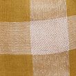 Checked Fringed Scarf with Wool - ochre