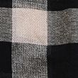 Checked Fringed Scarf with Wool - blackmix