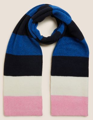 Knitted Striped Scarf