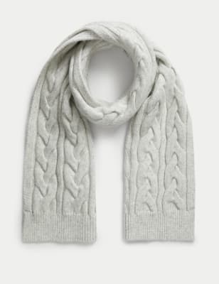 Brushed Fringed Scarf, M&S Collection