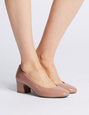 marks and spencer block heel shoes