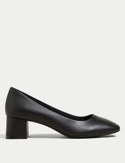 Clarks block heel pumps hotsell